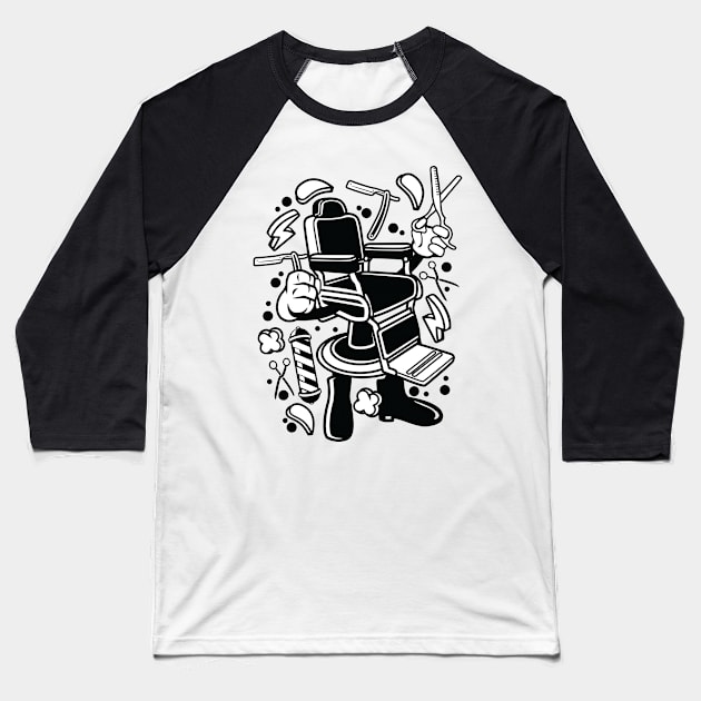 Barbershop Baseball T-Shirt by tdK